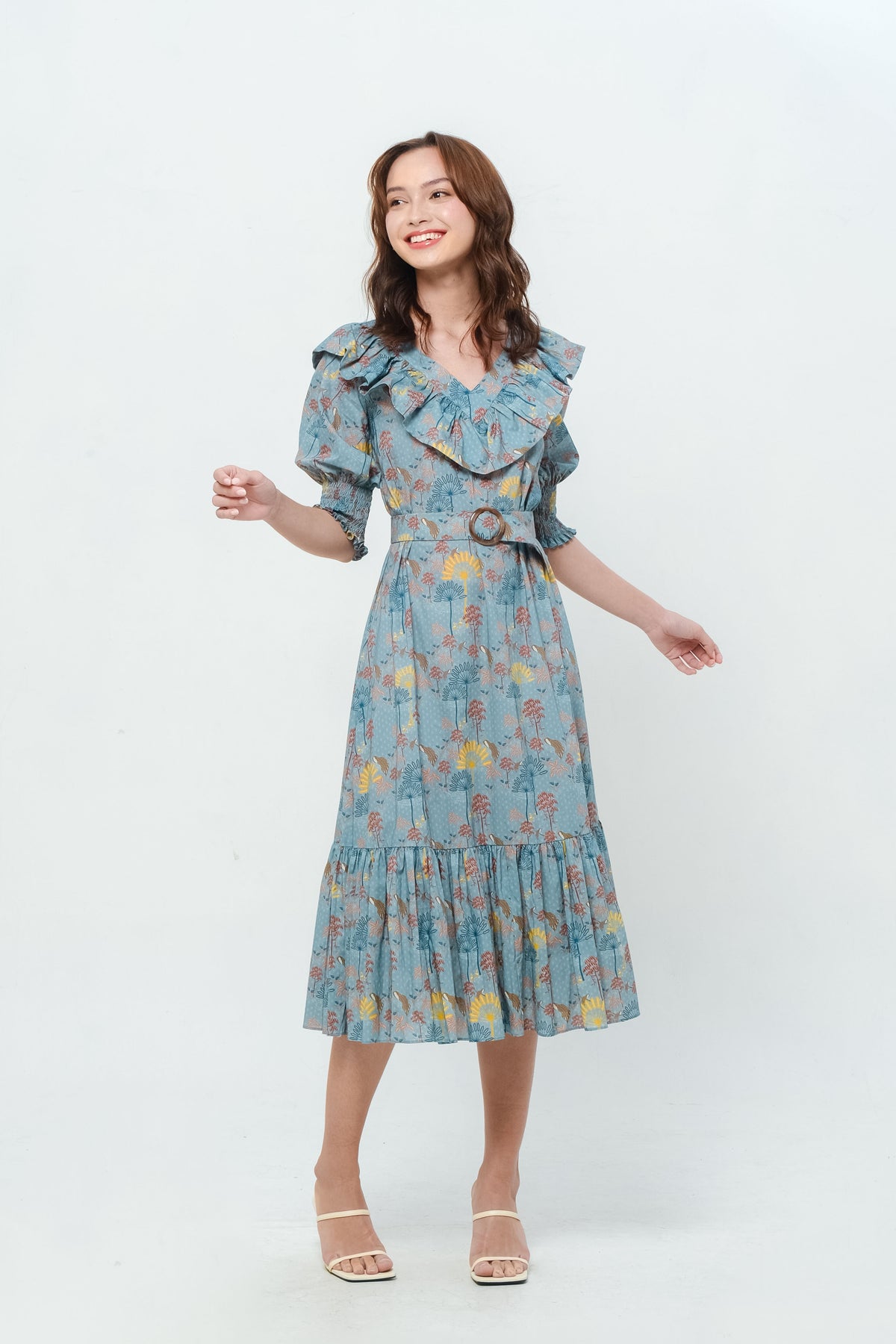 BENITA Dress in Blue Kuau