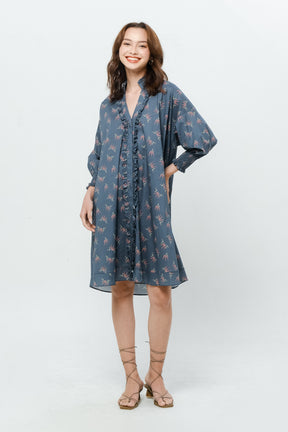 KALILA Dress in Blue Cabe