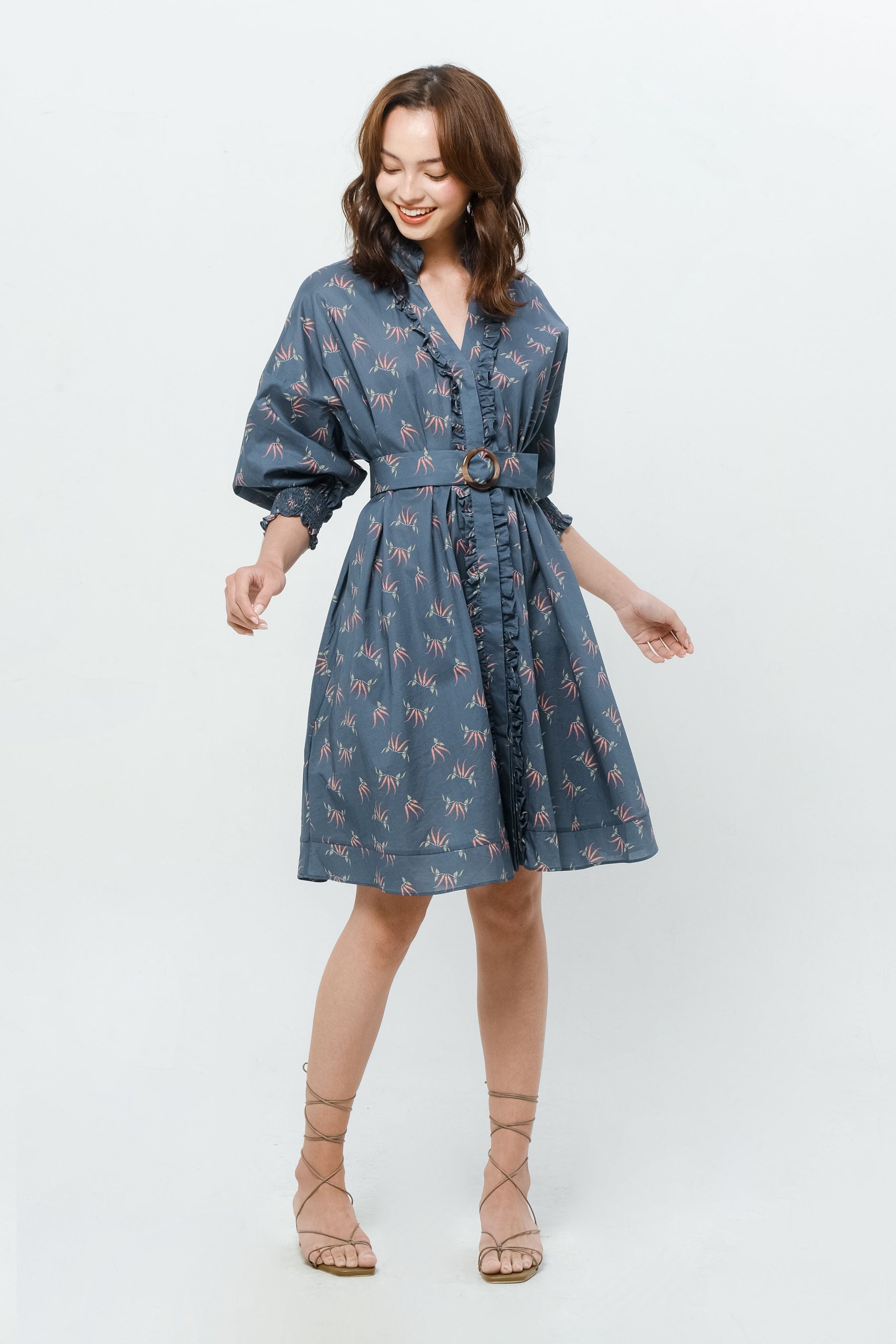 KALILA Dress in Blue Cabe