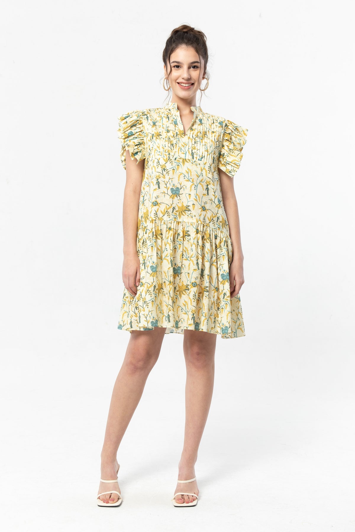 CARA Dress in Yellow Spices