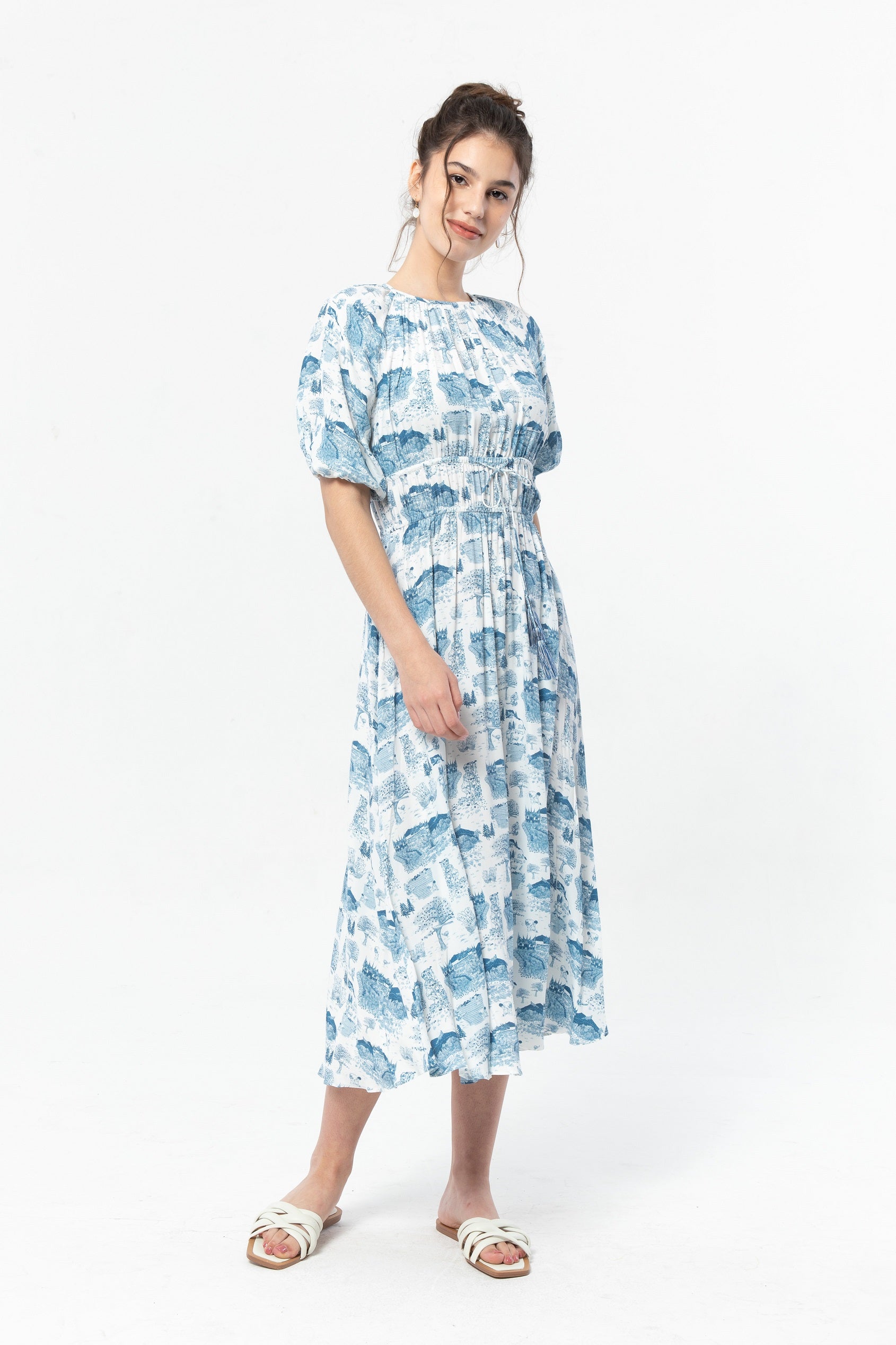 RANCA Dress in Blue Gadang