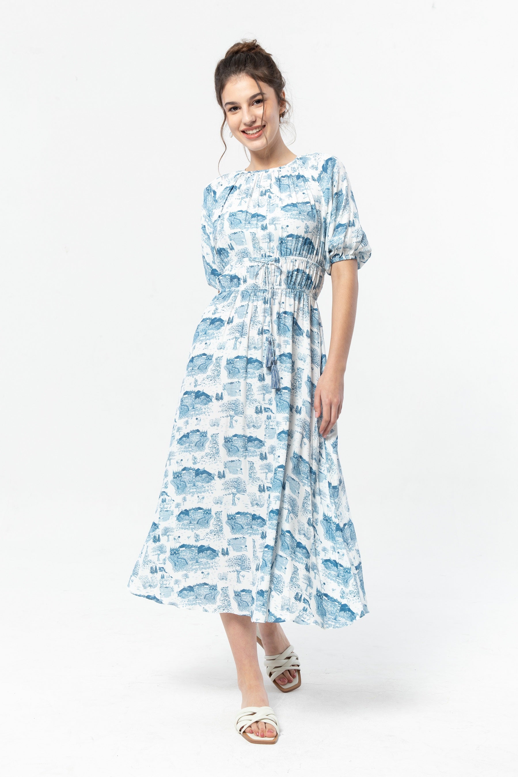 RANCA Dress in Blue Gadang